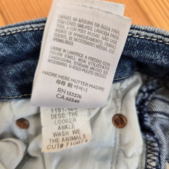 Mother The Looker Skinny Jeans 29 Dark Wash High Rise Slim Classic Minimalist - Picture 11 of 16